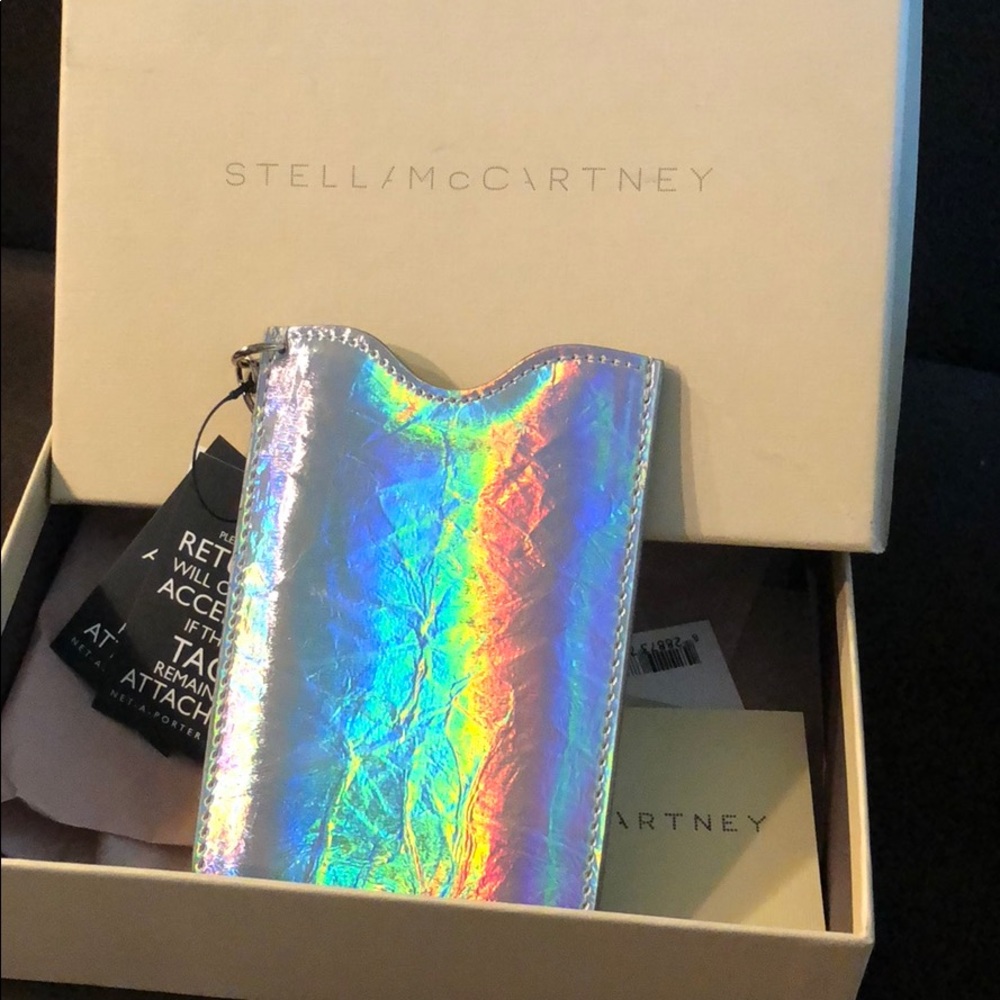 NIB Stell McCartney holographic phone pouch